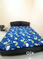 King Size Bed + Mattress (6.2 x 6) feet for Sale
