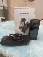 Insta360 X3 only 6 Months Old brand new condition with box Bag cable