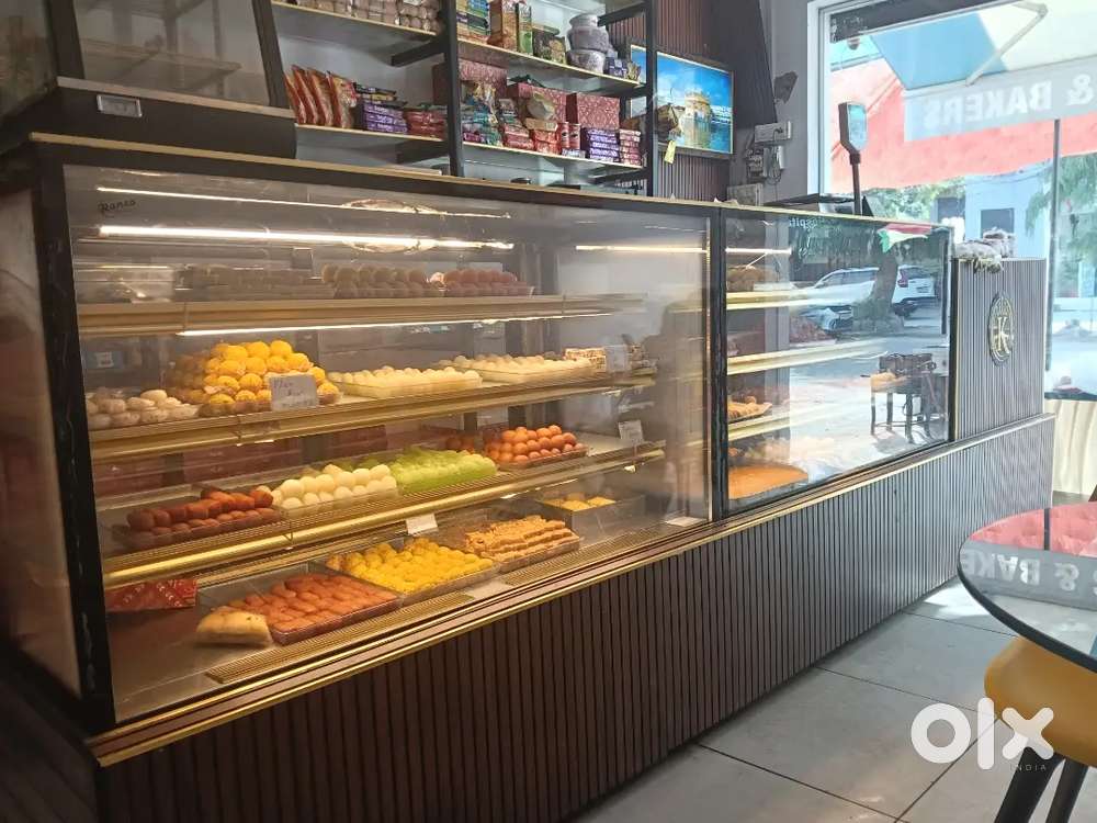 Sweet shop counter and all set up for sale