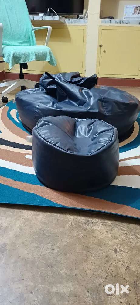 Bean bag with foot stool