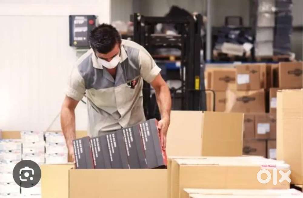 Shoes company packing scanning