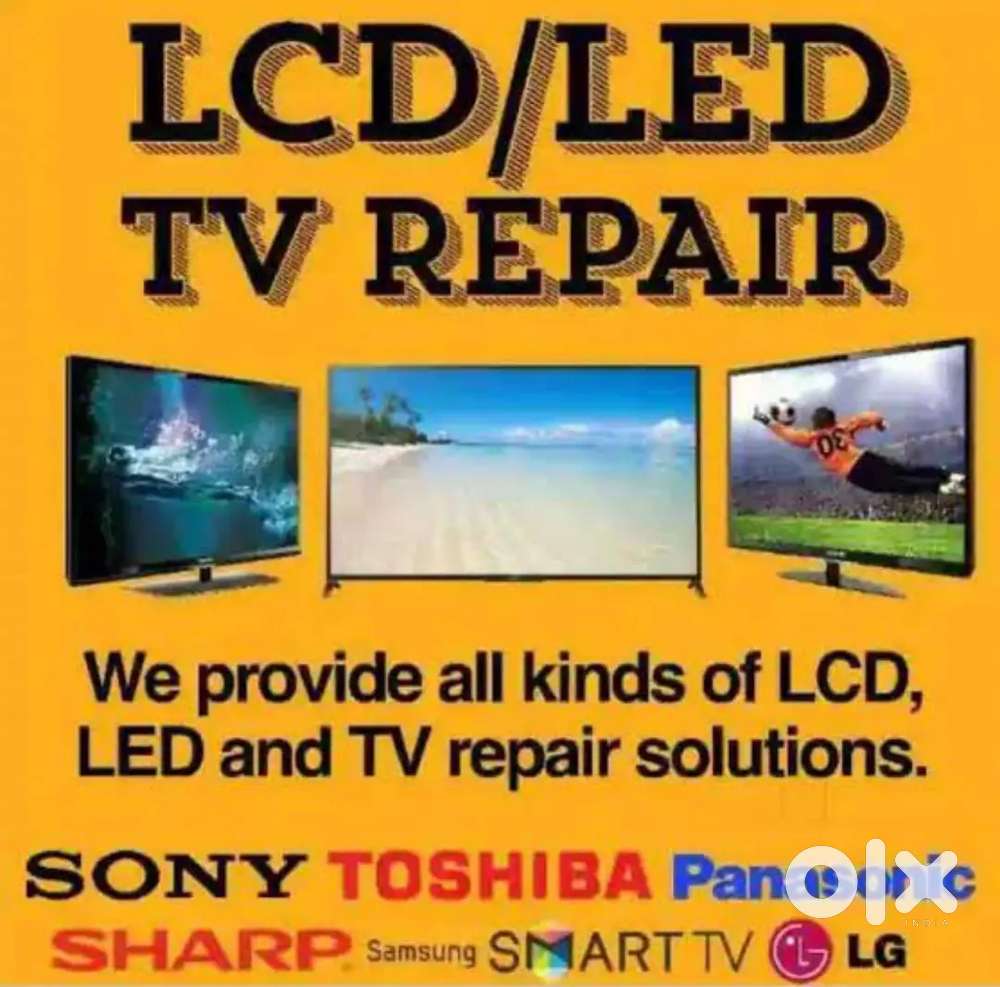 LED tv laptop  audio system service cctv fittings and service