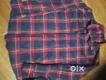 Shirt blue and red colour