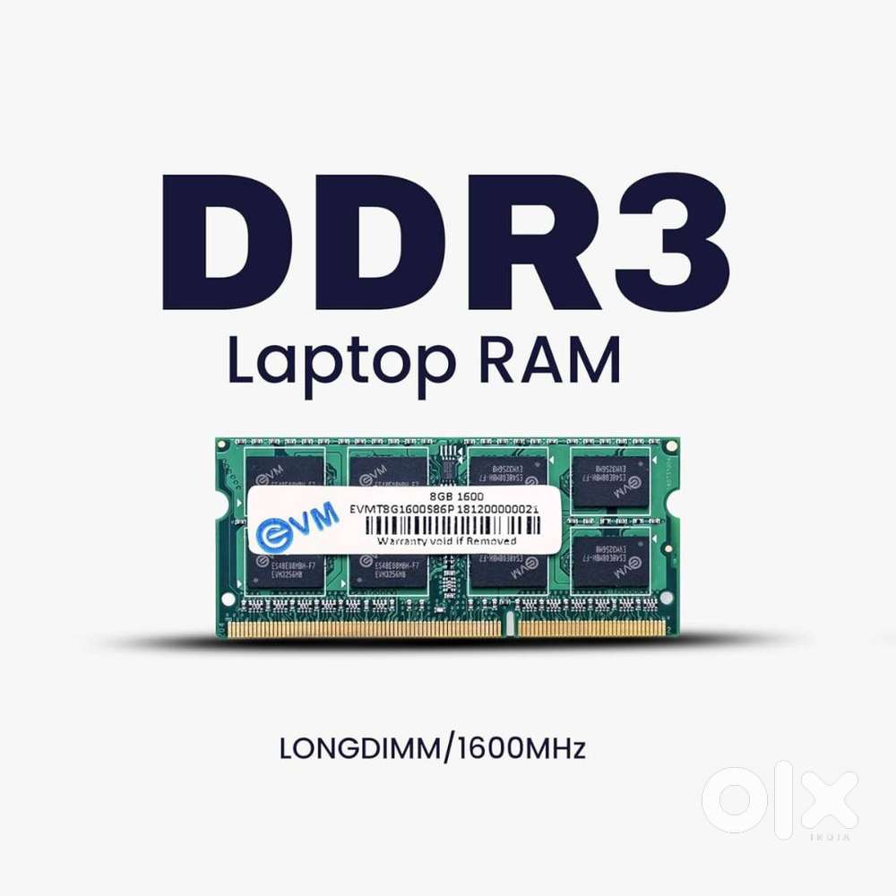 EVM 8GB DDR3 Laptop RAM 1600MHz So-DIMM Memory -High-Speed Performance