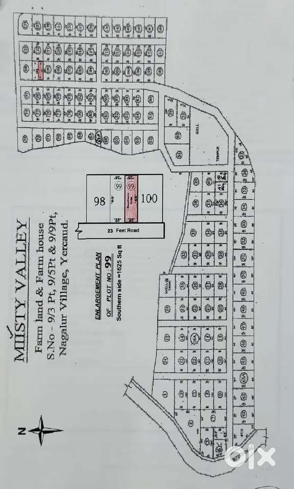 Plot in Misty Valley, Nalagalur, Yercaud. Good view point & investment