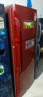 Samsung double door fridge good condition with warranty 1 year old