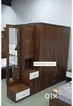 SC Furniture New 4 Door Wardrobe+Dressing Table In Brown