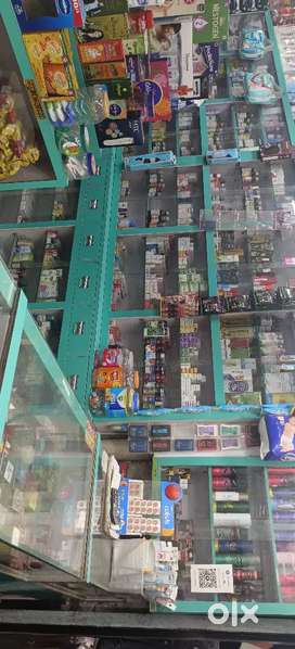 Medical shop with furniture and stock plus residential is available