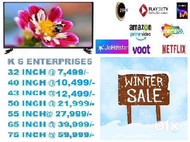 55 inch smart QLED @ 27998/-  with Bluetooth, Inbuilt voice command