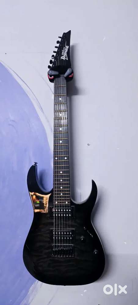 Ibanez Gio GRG7221QA 7-String - Transparent Black Sunburst
