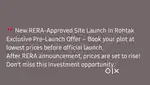 New rera apo site in sun city rohtak sec 36A