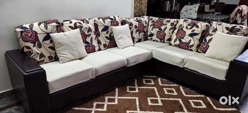 Royal Oak Malayasian L shape sofa