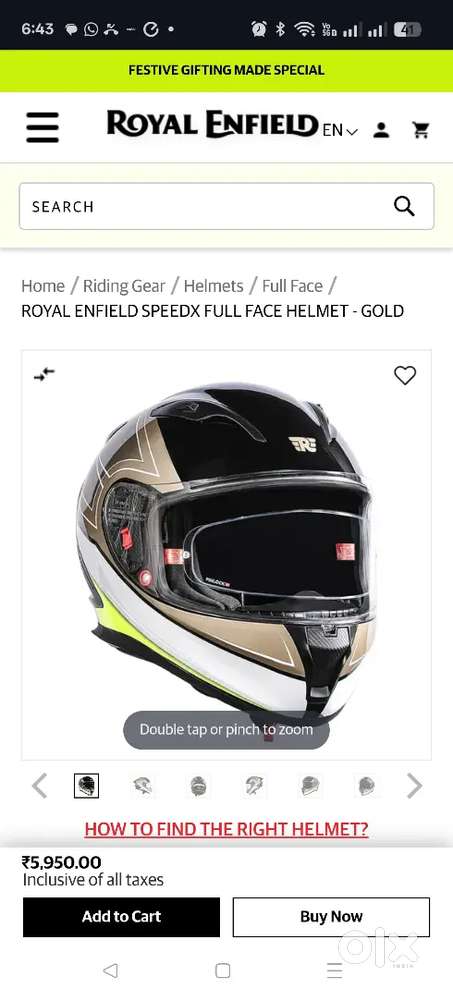 Royal Enfield helmet