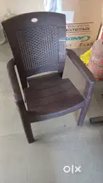 10 months old fridge and plastic chair