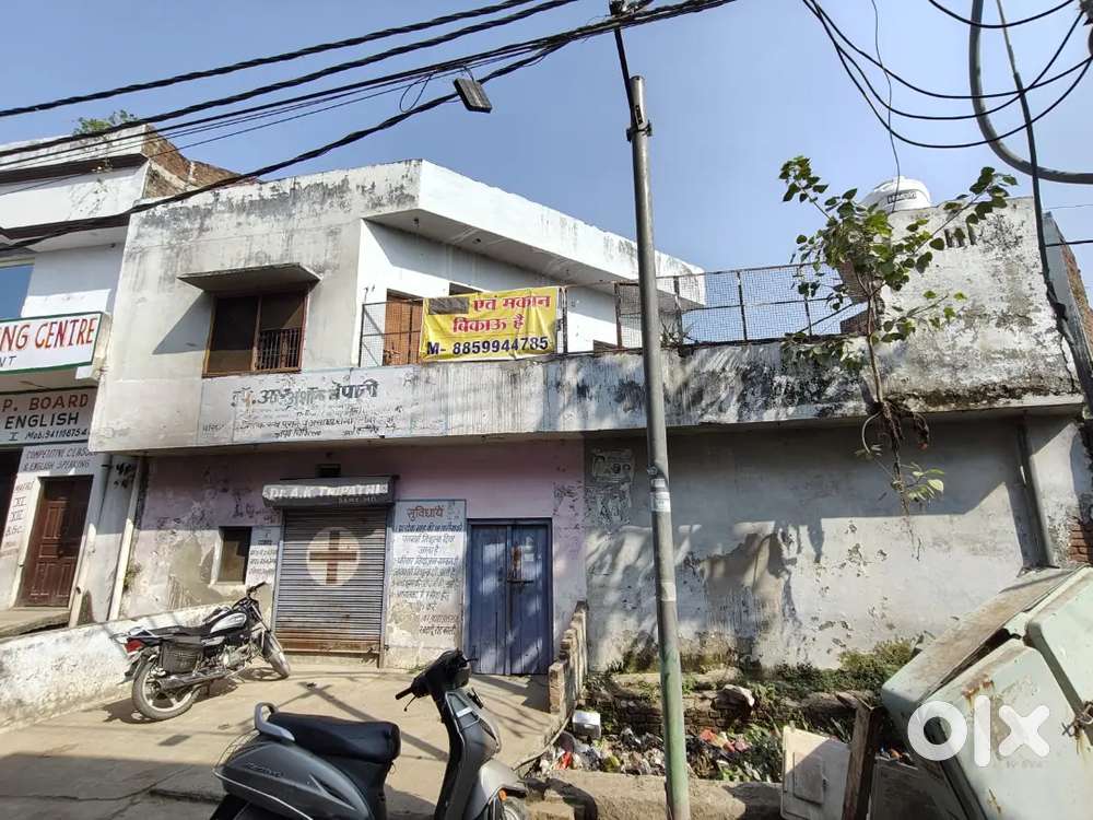 36 गज डबल रोड का मकान बिकाऊ है दुकान के साथ राजीव कॉलोनी सुभाष नगर में