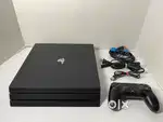 Sony PlayStation 4 Pro PS4 1TB Console w/ Controller & Cables used