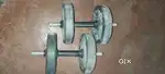 Rubber Dumbbells total 12 kg with free hand grip