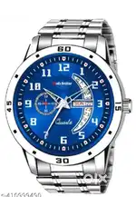 Stainless steel belt analog watch with day and date function for men