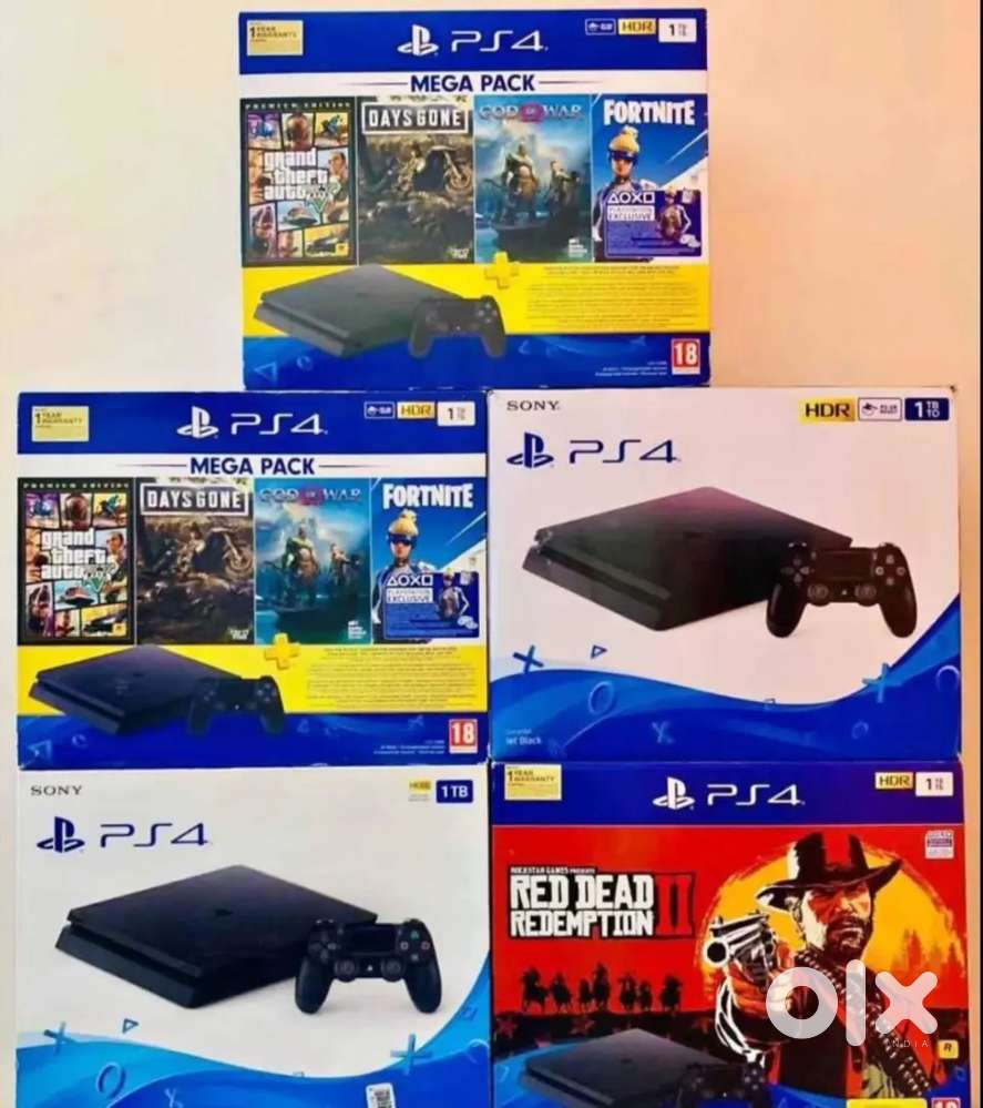 Playstation 4 gaming consoles with 100+Games for sale