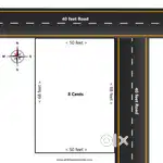 8 Cents Land in Mally Layout, Kavoor.