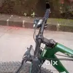 Fat bike in green colour