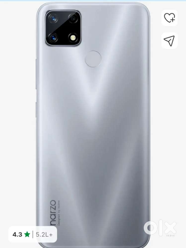 Realme Narzo 20 4+128 jamnagar Bedi sawaar