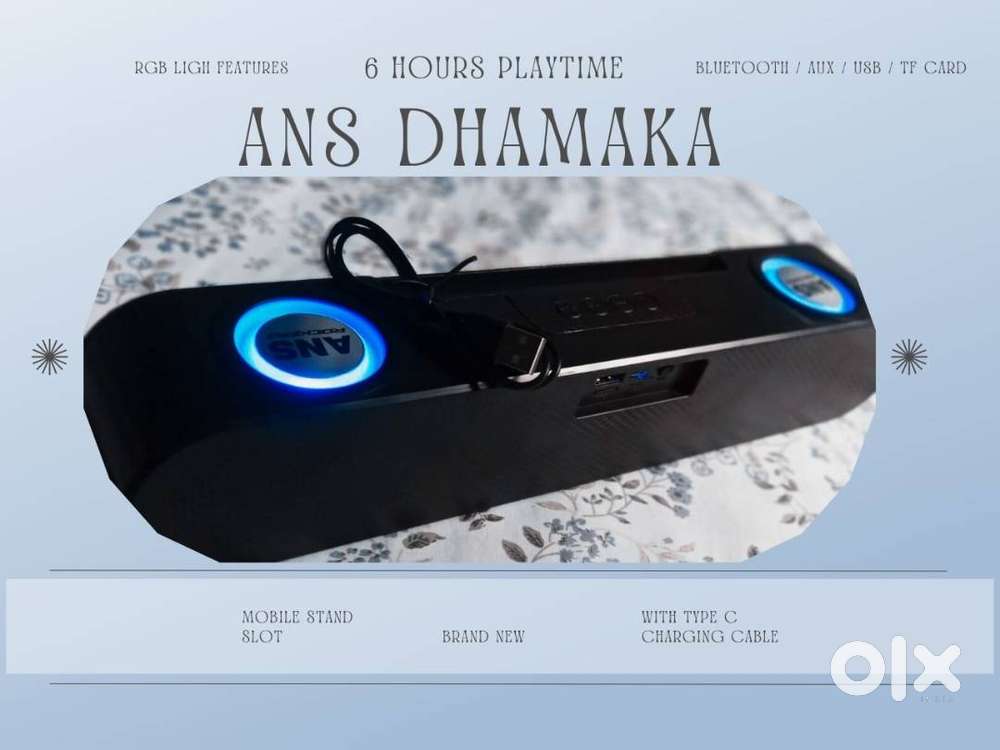 ANS Rockerz Dhamaka 16W Bluetooth Speaker – Brand New, 6Hr Playtime