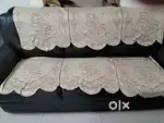 Sofa set  black colour artificial leather