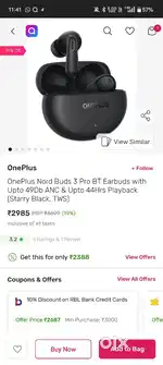 OnePlus Nord Buds 3 Pro Truly Wireless Bluetooth