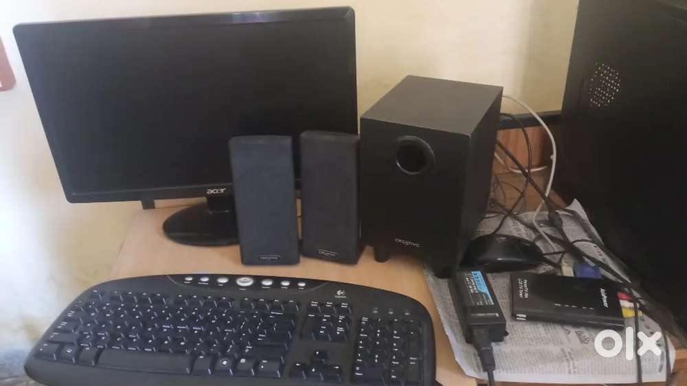 LCD, CPU, KEY BOARD, MOUSE, SPEAKERS, TV TUNER with best conditions