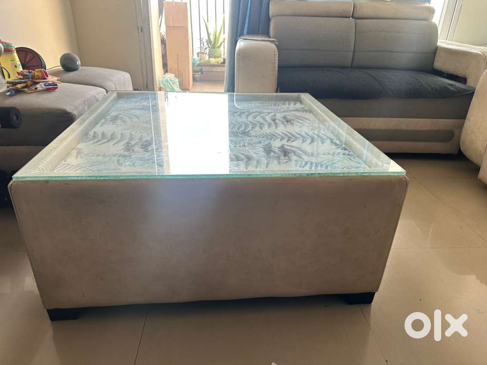 5 seater sofa and center table