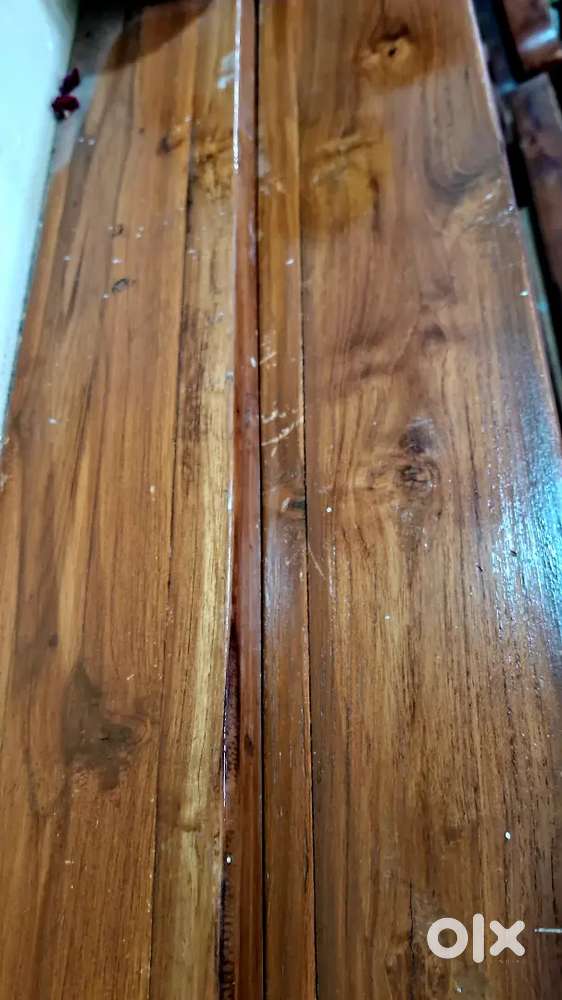 Teak wood bed frames x2