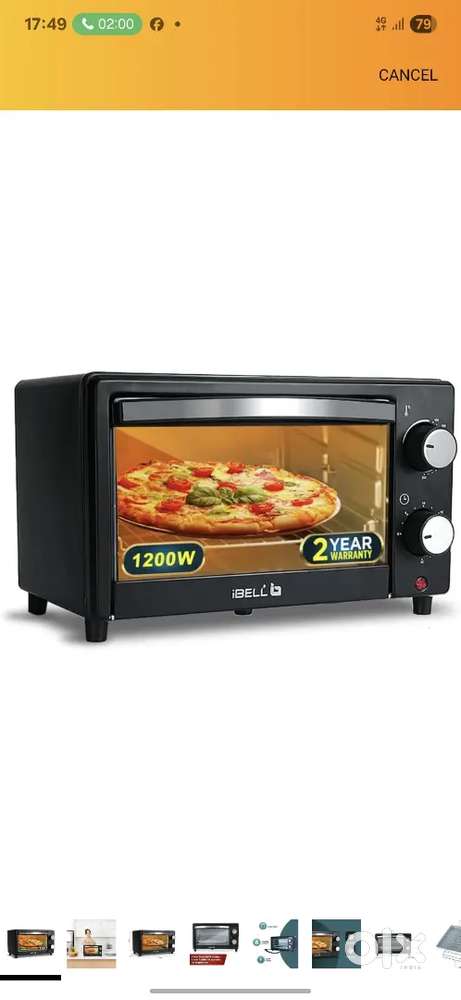 Electric Oven ibell 10 lit