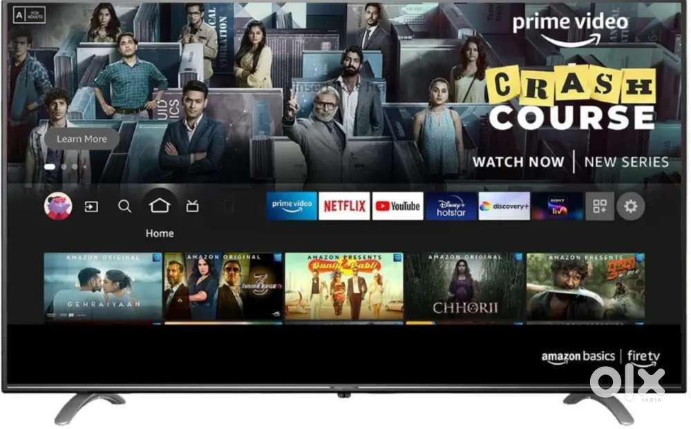 AmazonBasics 108 cm 4K Ultra HD Smart LED Fire TV AB43U20PS (Black)