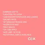 *HIRING MALE PICKERS *(TELLAPUR)