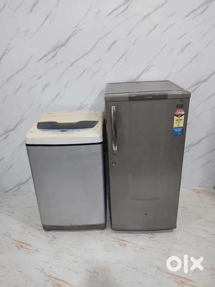 Combo discounted offer single Door Fridge & automatic washing machine