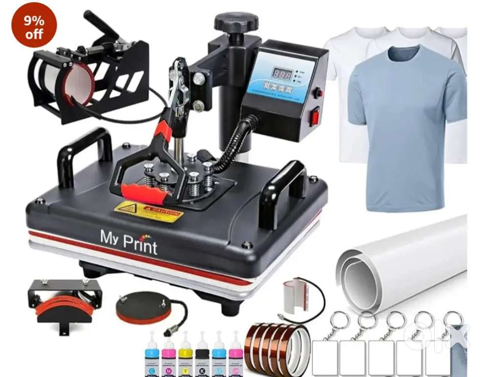 Sublimation printer and machine  printing mug ,t-shirt cap , key ,