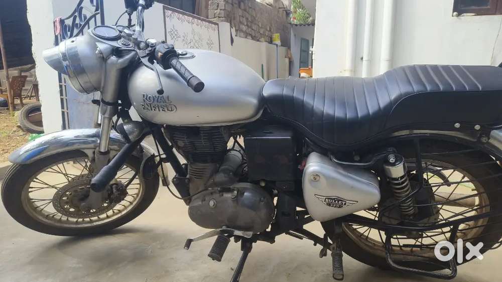 Royal enfield bullet(electra 350),silver colour,