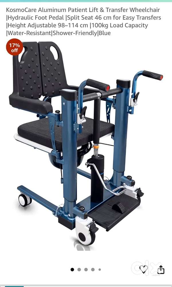 KosmoCare Aluminum Patient Lift & Transfer Wheelchair