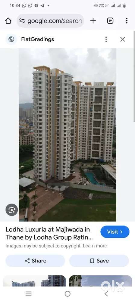 2 bhk flat Rustomjee ji Acura Majiwada Thane