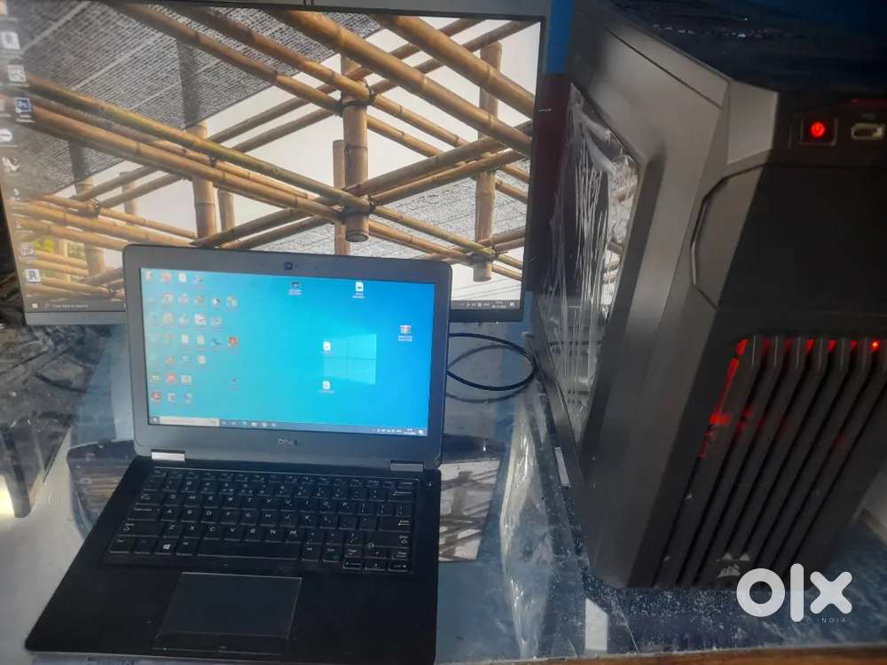 Desktop computer and laptop