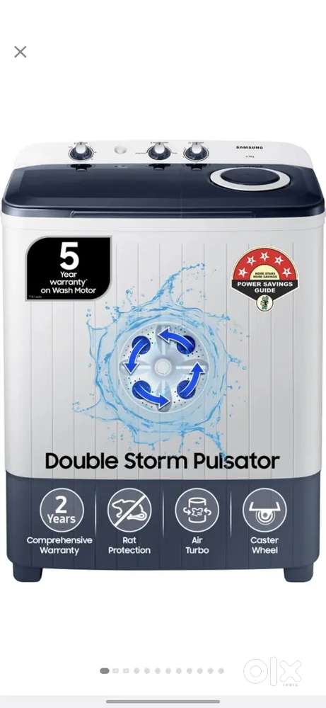 Samsung 6.5kgs semi automatic seal piece full warranty