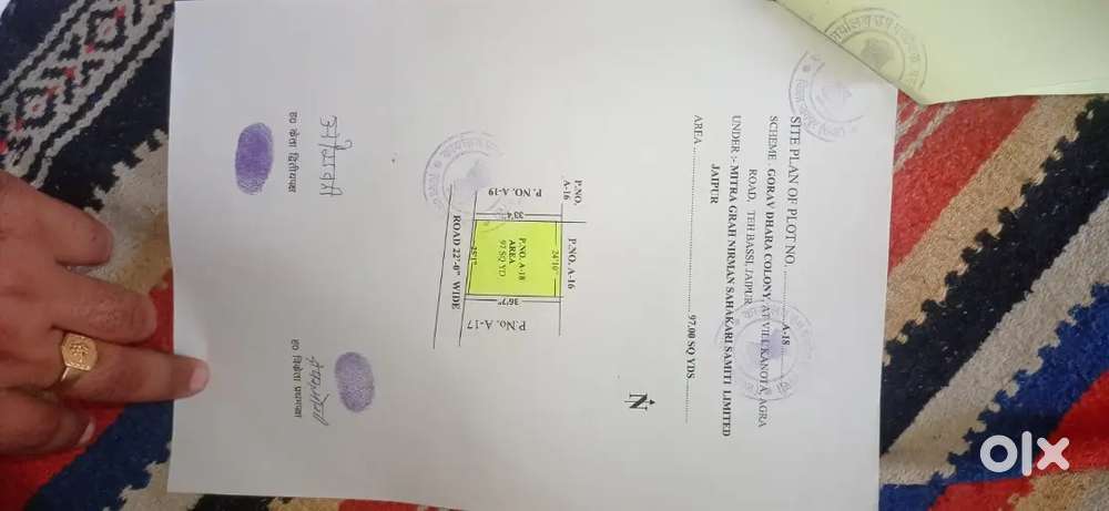 I Sold 100 gaj plot in Gaurav dhara colony kanota jaipur agra highway