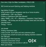 Field job executive