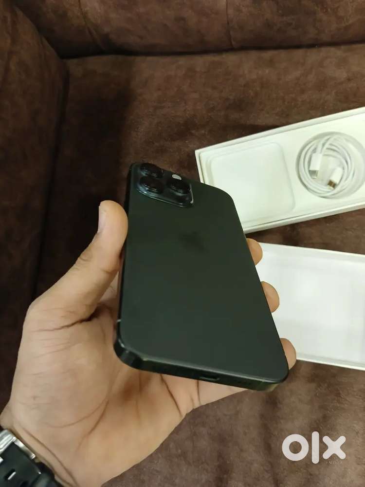 Apple IPhone 14 pro black colour used mobile with 2 cover also