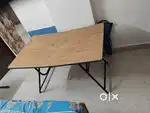 Dining table and iron cot