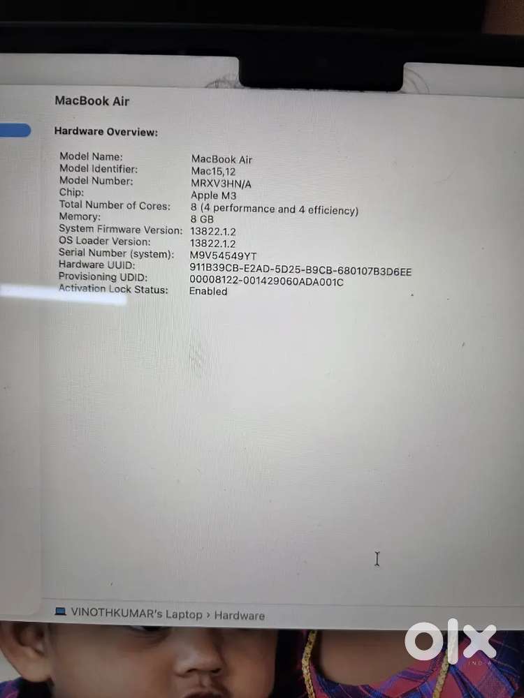 Apple MacBook M3 Air 2024