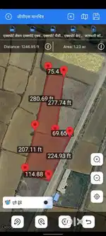 1.27 Acre On Damar Road Plot, 227ft front Barbanda, 6km Vidhan Sabha