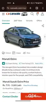 Requirement of a Car. Maruti Suzuki Swift 2020 Petrol Well Maintained