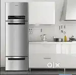 Whirlpool 5 Star Frost Free Triple-Door Refrigerator Alpha Steel)